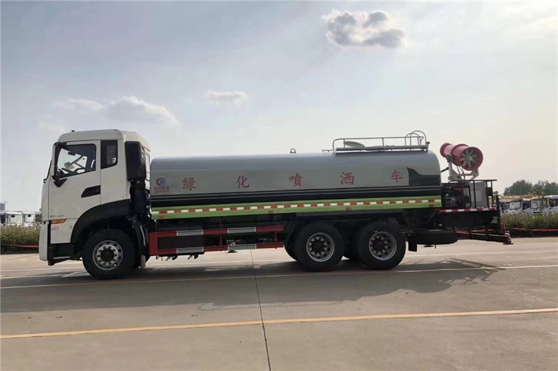 東風(fēng)天龍后八輪20噸噴霧車，國六綠化噴灑車