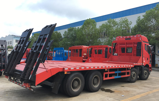 國五解放J6前四后八平板車